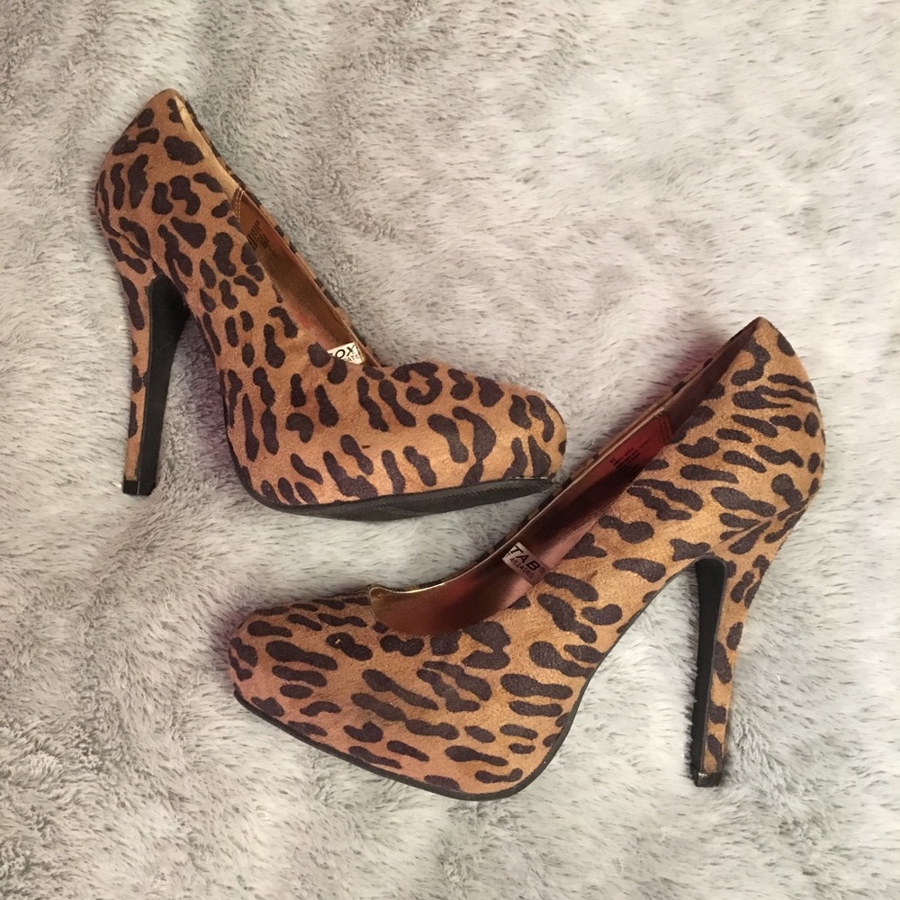 Leopard print heels